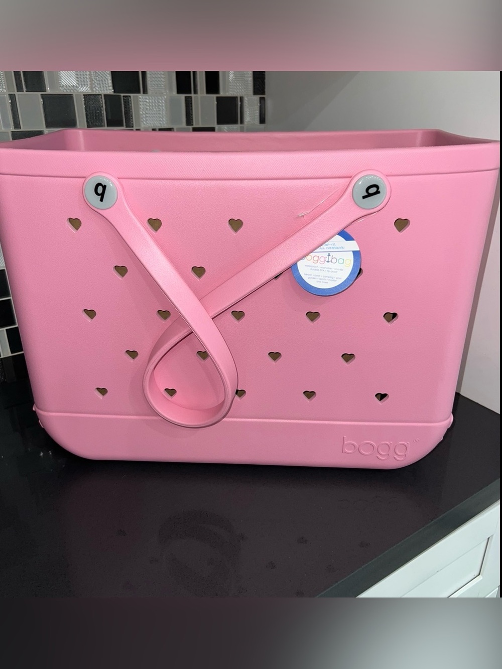 BOGG BAG Pink Heart Cutout Tote - Picture 3 of 6